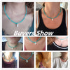 HuaTang Bohemian Green Rhinestone Shell Choker Pendant Necklace for Women Charming Bead Jewelry Beach Outfits Collares 6947