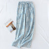 Women's Clothing Pijama Pants Cotton Pajama Pants Women High-density Gauze Fabric Lounge Trousers Sleep Wear Womens Bottoms