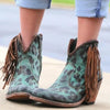 Botas Cowboy Con Flecos Borlas