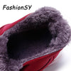 Couple Snow Boots Winter Warm Short Plush Men And Women Shoes Cotton Non-slip Waterproof Plus Velvet Ankle Boots Snow Shoes