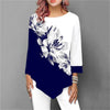 Florydays Camisetas S2 Azul Floral / S Blusa Larga Con Estampados Y Mangas 3/4