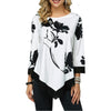 Florydays Camisetas S2 Blanco / S Blusa Larga Con Estampados Y Mangas 3/4