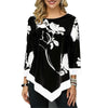 Florydays Camisetas S2 Blusa Larga Con Estampados Y Mangas 3/4