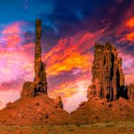 sunset vibrant colors
